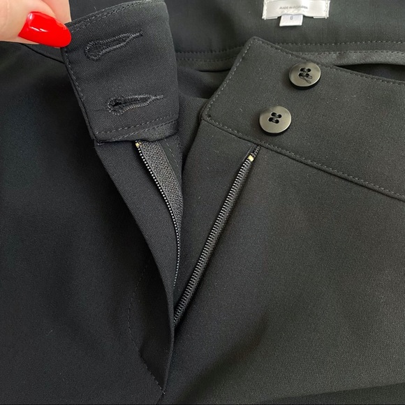 Giorgio Armani Collezioni black wide leg high rise waisted dress pants slacks - Picture 10 of 15